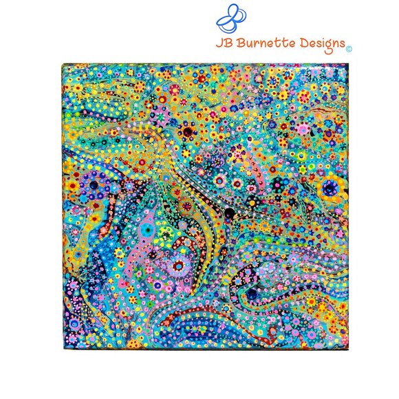 Dot MicroArt Jewelry Box 23,070 Dots Painted: Abstract "Cepheus Constellation" - Picture 3 of 10